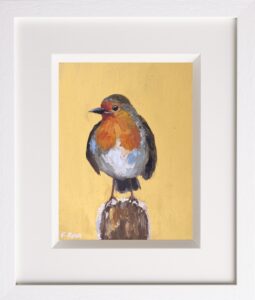 Winter Robin 8x6 Original Oil On Board SOLD (Prints Available)