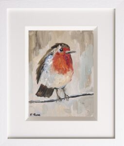 Little Robin 8x6 Original Oil On Board SOLD (Prints Available)