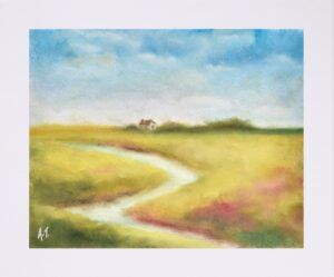 The River Mounted Print