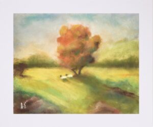 Two Sheep Mounted Print